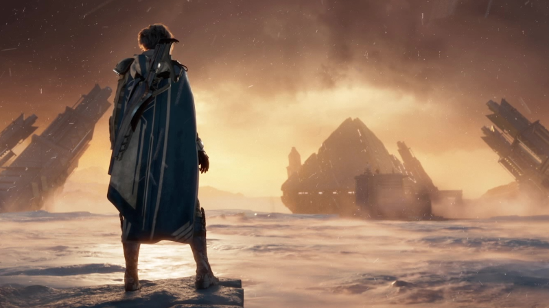 Ana Bray contemplates Rasputin’s skyscraper-sized mindcore housing, deep in the wastes of Mars.